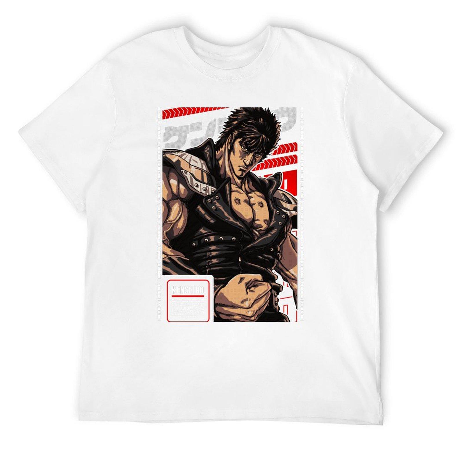 

Кенсиро HOKUTO NO KEN Аниме Звезды 3.0 Футболка для спортивных фанатов винтажная Эстетичная одежда Футболка с коротким рукавом мужская S