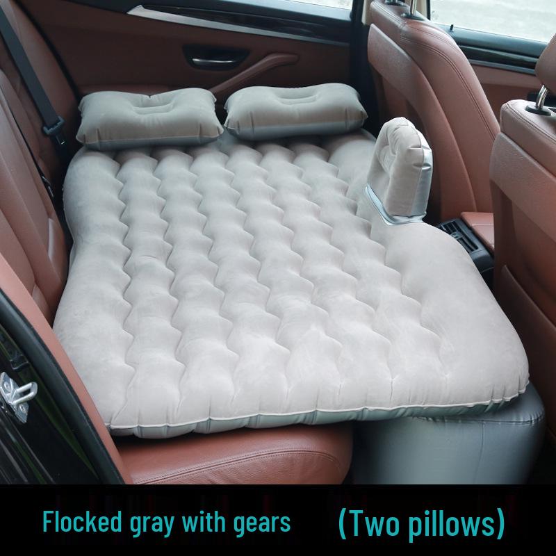 Folding SUV Inflatable Car Bed - PVC Flocking Travel Mattress