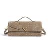 Hot Selling and Popular European and American Retro Fashion Frosted Pure Handmade Woven Handbag, Single Shoulder Diagonal Cross Women's Bag