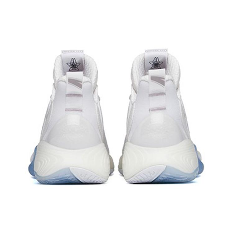 New Anta Bubble Bomb Anti Slip Wear Resistant Low Top Basketball Shoes Ivory White 112211603Q-3
