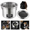 Gold/Silver Stainless Steel Camping Stove Rust-proof Grilling Stove Barbecue Stove  Picnic