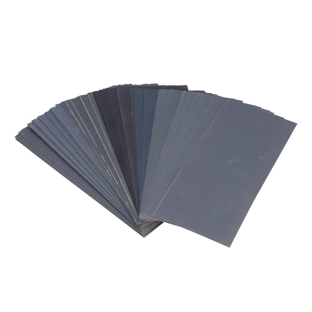 90 Stück Nass Trocken Schleifpapier Siliziumkarbid 400 bis 3000 Körnung Wasserschleifpapier Set zum Polieren Schleifen