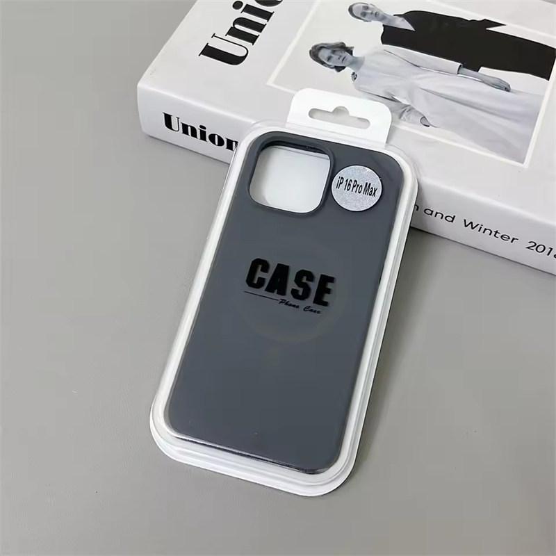 

Официальный такой же чехол из жидкого силикона для iPhone17 16 15 14 13 12 Pro Max Magsafe Беспроводная зарядка Магнитная крышка iPhone 17 серый