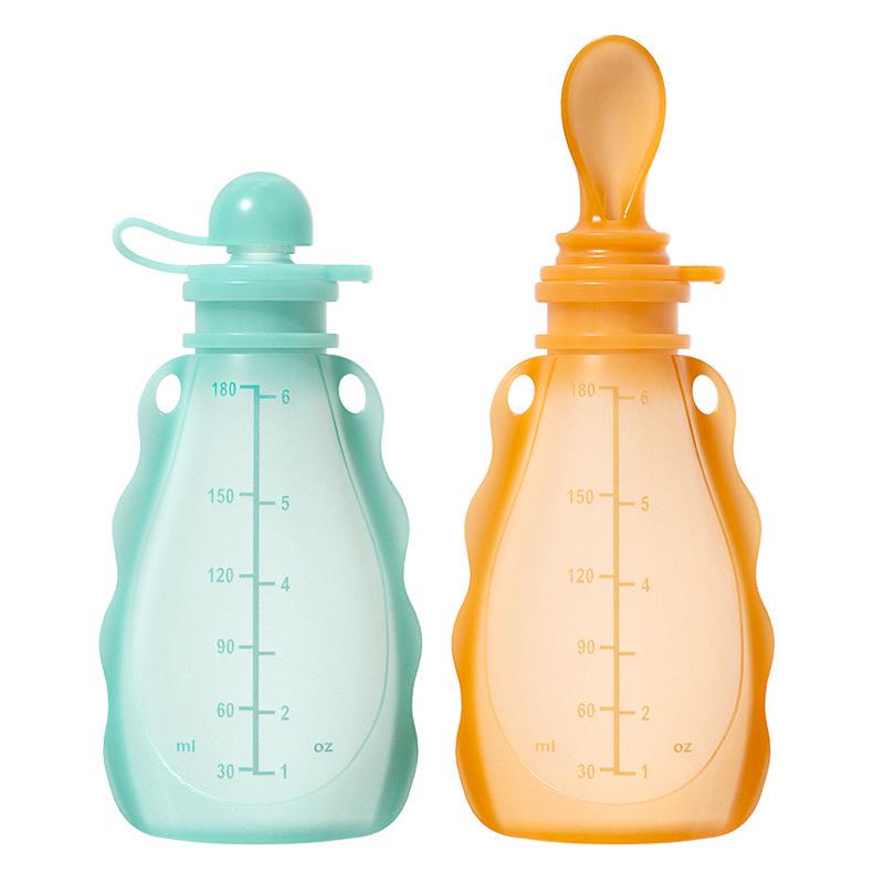 Bolsa de Silicone para Armazenamento de Comida e Leite para Bebê