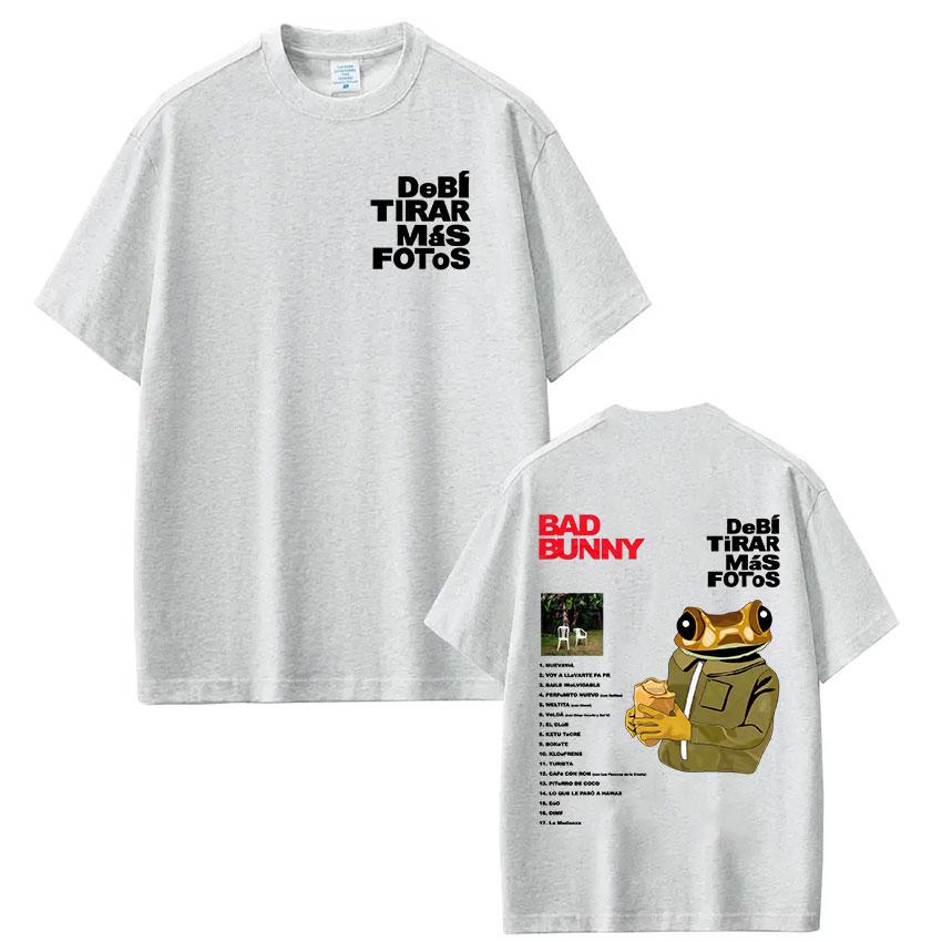 ZX Rapper Bad Bunny Debi Tirar Mas Fotos DTMF T Shirts Mens Women Clothing Fashion Harajuku Tshirt Cotton Short Sleeve Tshirts