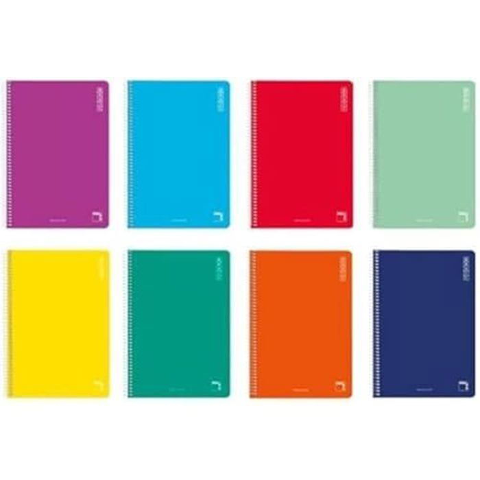 Cahier - PACSA - Basic Multicouleur - 80 Volets - Format A4 - 10 Unités