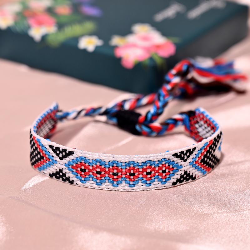 12 Kleuren Bohemia Vriendschap Kwastje Armband voor Vrouwen Mode Katoenen Touw Weven Zomer Strand Boho Meisjes Armbanden