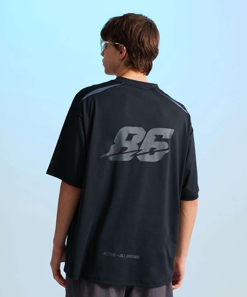 Leijibi Hydro Mesh Performance Oversized M Rash Guard Short Sleeve Jersey Black 2