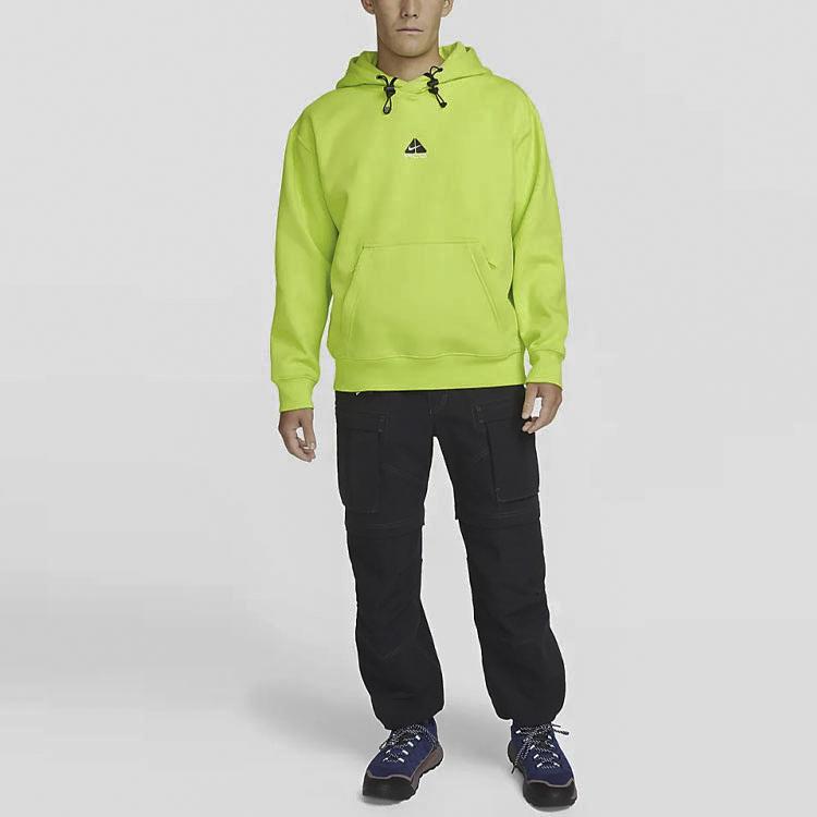 Nike ACG Thermal Pullover Sports Thickened And Fleece Lined Hooded Sweatshirt Unisex Bright Yellow DH3088-389