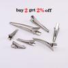 20-50pcs/lot 30/40/45/55/60mm Clips Single Prong Alligat Hairpin With Teeth Blank Setting For DIY Hair Clips Jewelry Making Base