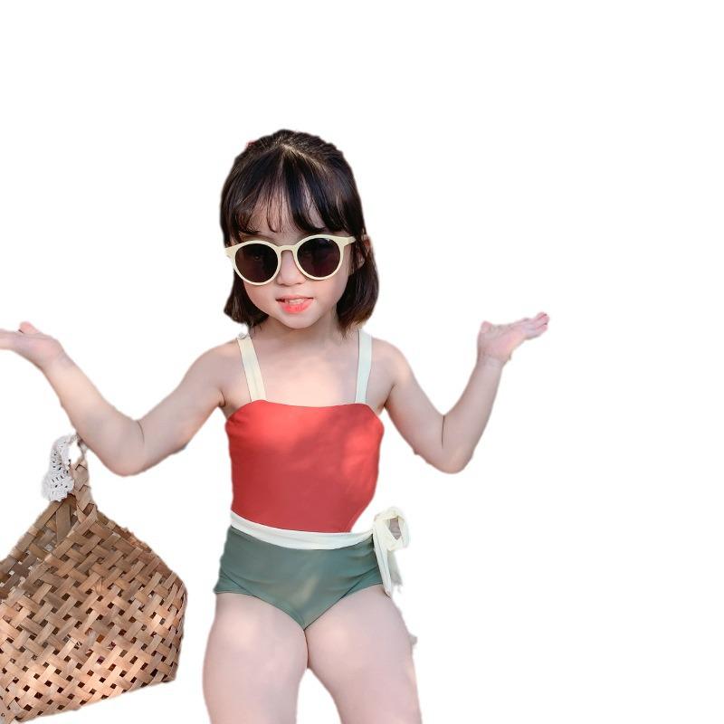1-3 Year Old Girls' Korean Cut-Out One-Piece Swimsuit