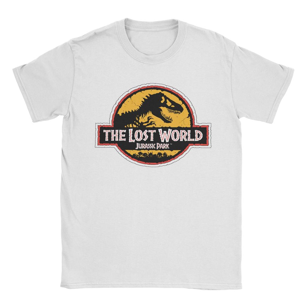 Men's T-Shirt Dinosaur Jurassic Park Creative 100% Cotton Tees Short Sleeve  T Shirt O Neck Clothes Classic