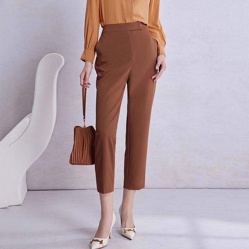 JESSIE Women's Cropped Straight Leg Suit Pants JMCAH094