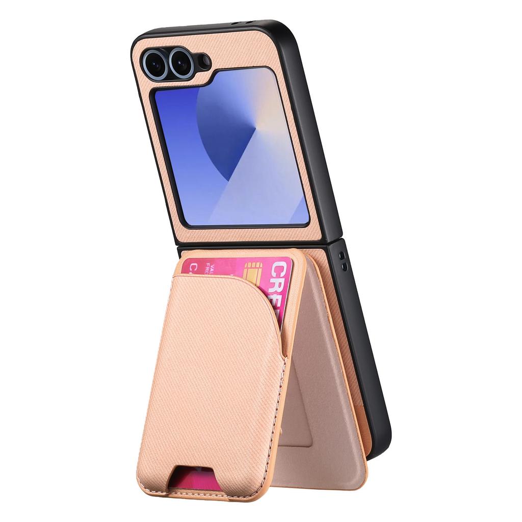 2 in 1 Detachable Vertical Card Solt Wallet Leather Case For Samsung Galaxy Z Flip 7 FE 6 5 Cowboy Magnetic For Magsafe Cover