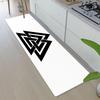 Entrance Front Doormat Symbol Valknut Nordic Valhalla Non-slip Kitchen Living Room Rug Balcony Bathroom Foot Floor Mat Carpet