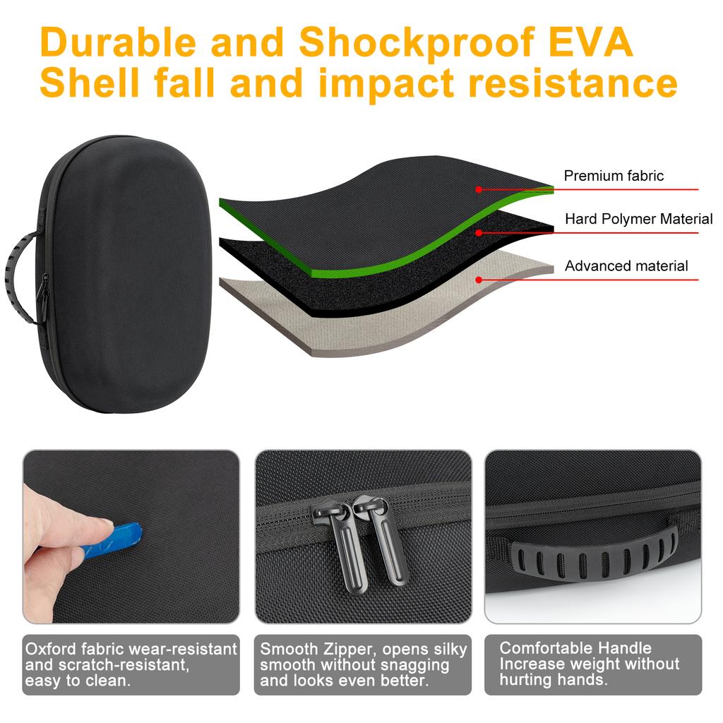 Hard Travel Storage Bag for Meta Quest 3 3S VR Glasses Waterproof Hard Shell Quest3 Funda Accessories Portable Carrying Case