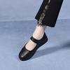 Shallow Single Shoes Women's 2025 Spring and Summer Word with Shallow Mouth Punching Hollow Flat Shoes Comfortable Loafers