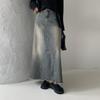Nieuwe Collectie Open Run Oversized Dames Retro Maxi Rok