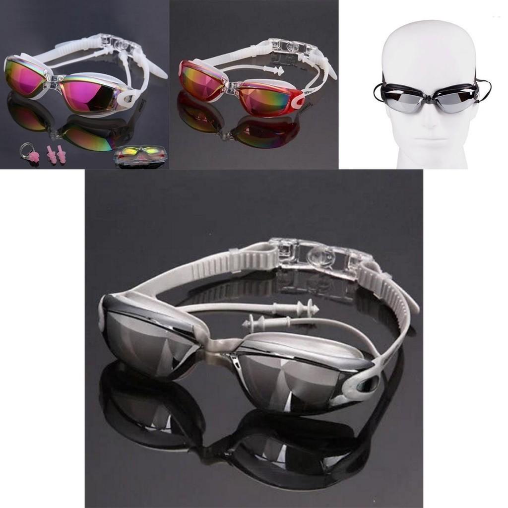 Premium Swimming Glasses Waterproof And Anti-fog Colorful Plating Small Mirror Racing Set For Crystal Clear Vision