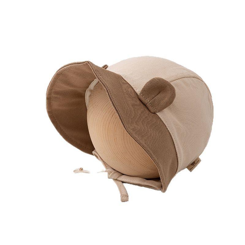 Cute Cartoon Baby Hat Spring and Autumn Thin Sun Protection Door Tire Hat Men and Women Baby Brim Bag Head Court Hat
