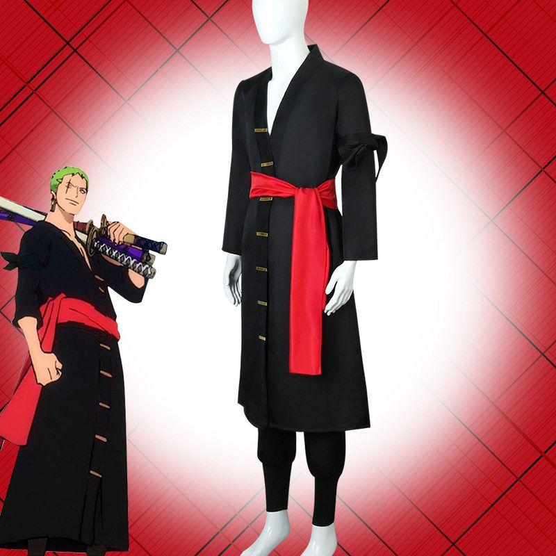 Wano Country Zoro Tenro Cosplay Costume Halloween Role-Playing One Piece Cosplay Outfit Set