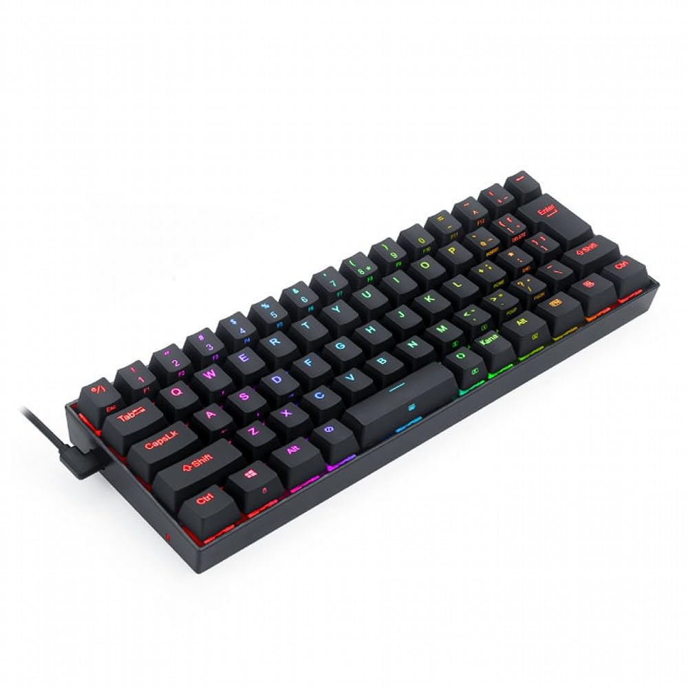 REDRAGON K630 Mechanical JP Silver Black Keyboard, Layout, RGB, Wired, Switches,
