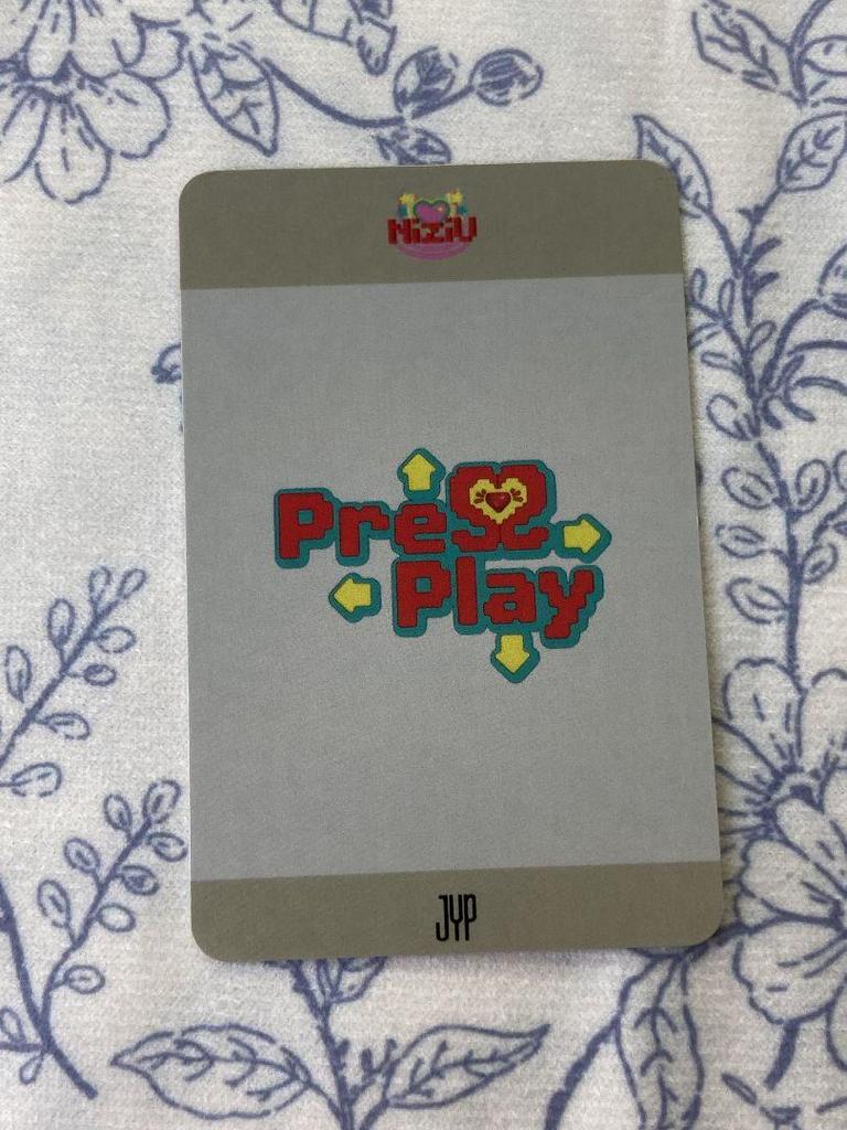 [USED] NiziU Rio Pre-recording PressPlay 2nd Week Sanoku Trading Card