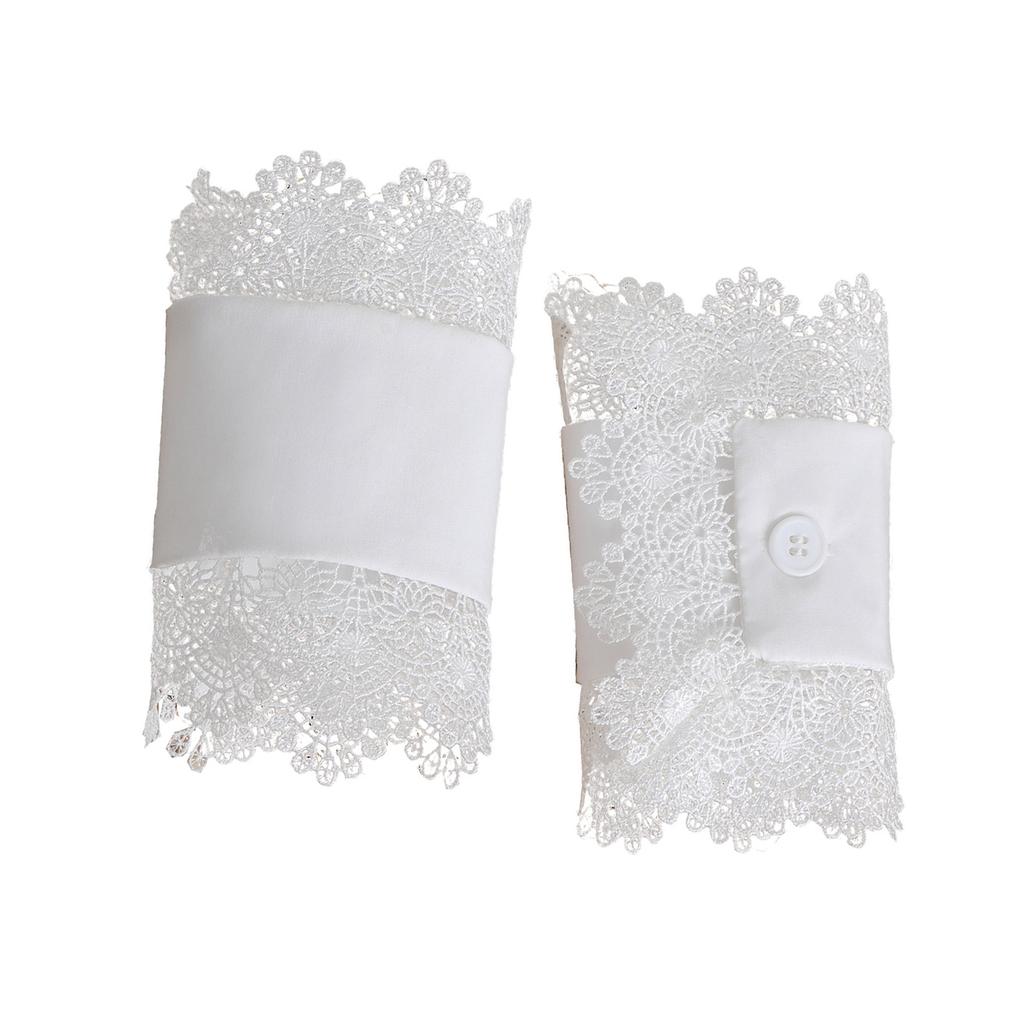 Women Wrist Cuffs Detachable Simple Cuffs Winter Autumn Shirts Sweater Sweatshirt Elegant Pearls Buttons