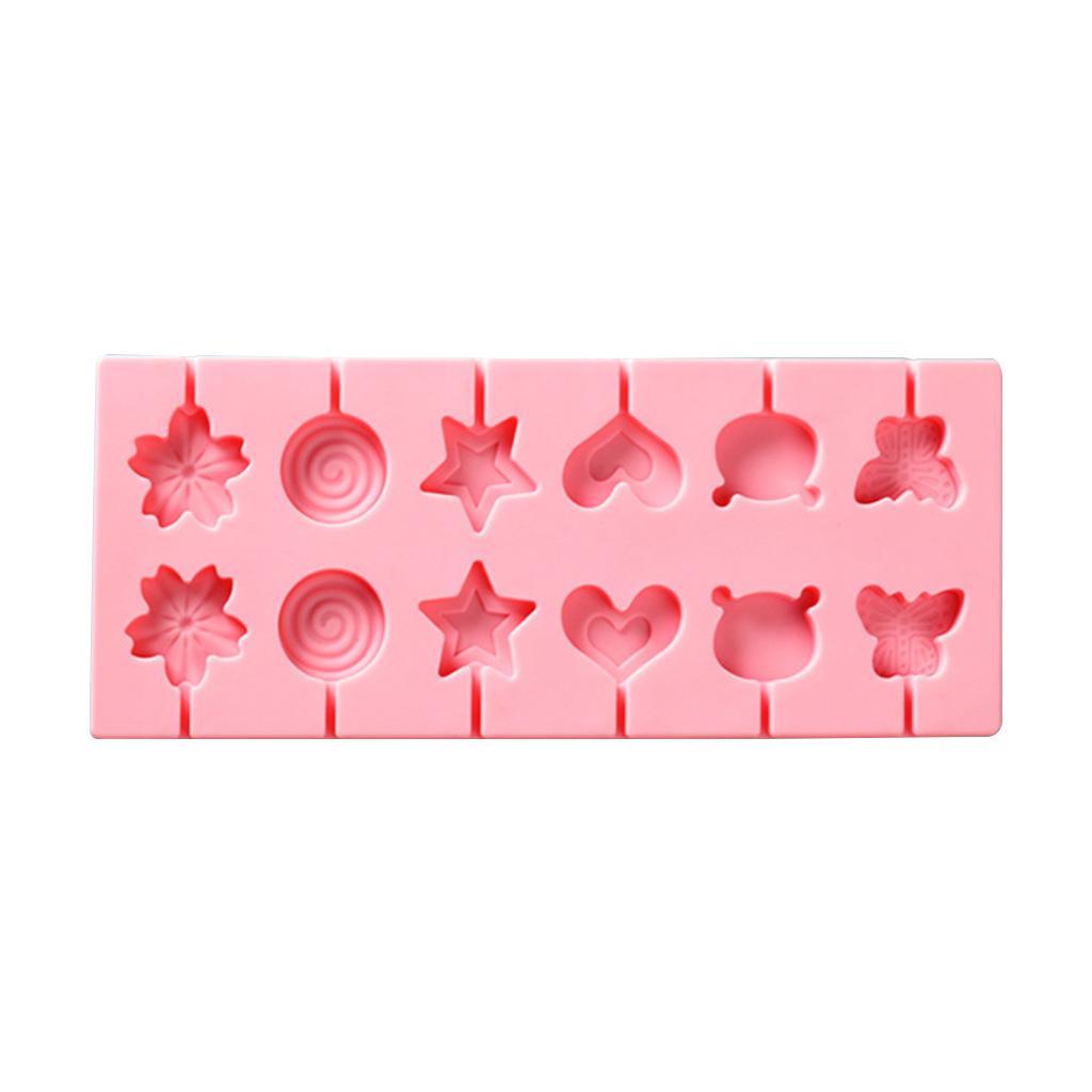 12/66 Cavity Silicone Hard Candy Molds Gummy Chocolate Molds for Lollipop Candy