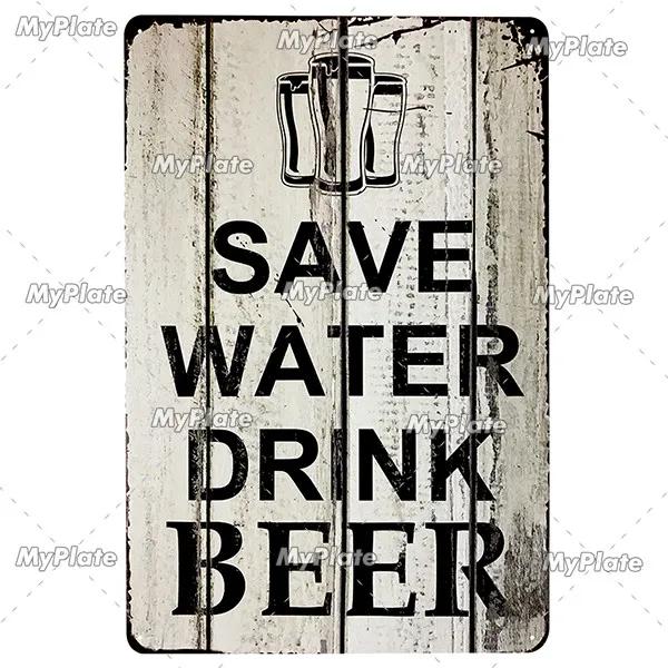 KALTEN BIER Metall Zeichen Vintage Plaque Alkohol Zinn Zeichen Platte Wand-dekor Für Bar Club Mann Cave Kunst Malerei  geschenk