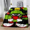 Marvin The Martian Animal Funny Throws Blanket Hiking Picnic Super Soft Quilt Bed Thermal Kawaii Flannel Blanket birthday gift