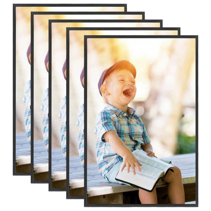 VidaXL Collage de cadres photo de photo10x(13x18 cm) Marron foncé MDF