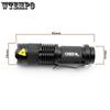 Strong Flashlight Portable Bicycle Lamp Short Mini Q5 LED Flashlight Torch Adjustable Focus Zoom Light Lamp