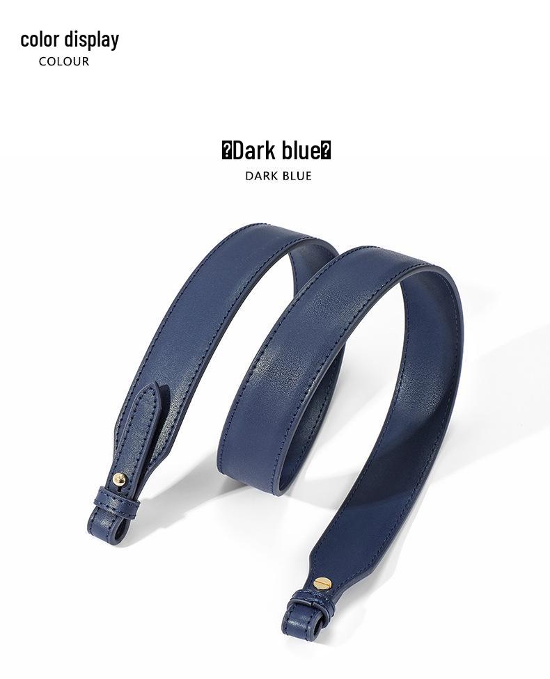 Black Cowhide Leather Shoulder Bag Strap A-72 Replacement Accessory for Women's Bags