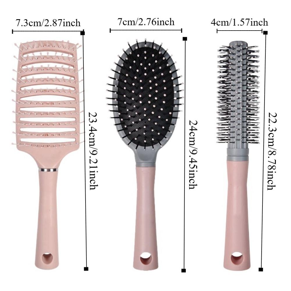 Anti-static Scalp Massage Comb Waterproof Hollow Comb Solid Color Air Cushion Comb Curly Hair