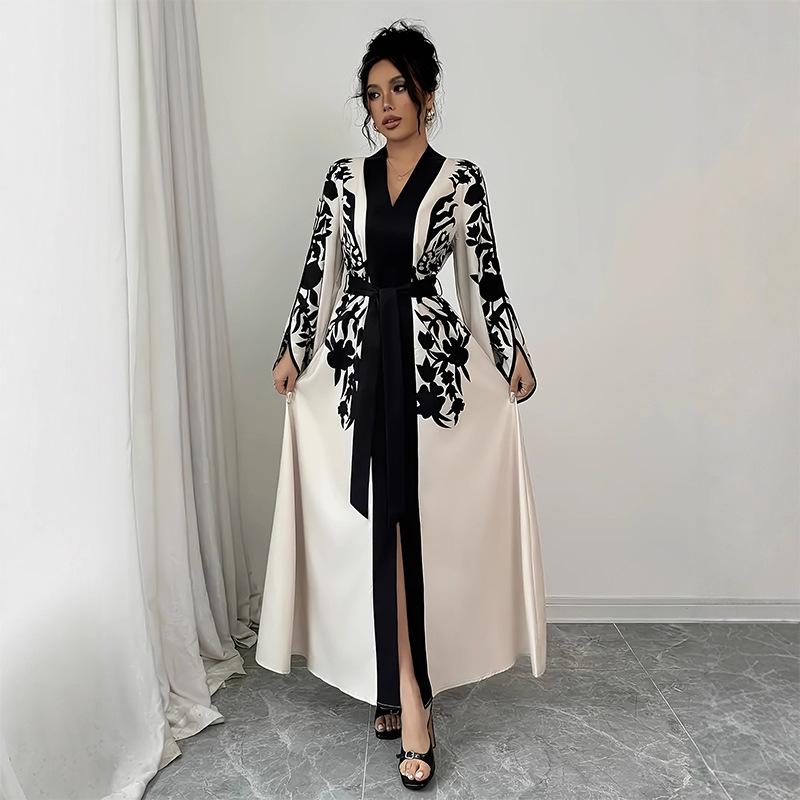 European and American Plus Size Elegant Sexy Long Sleeve Autumn/Winter Dress