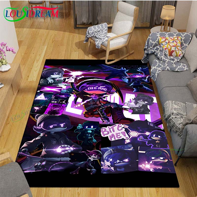 Hot Cartoon Murder Drone Floor Mat INS Style Soft Bedroom Floor House Laundry Room Mat Anti-skid Household Carpets Gift