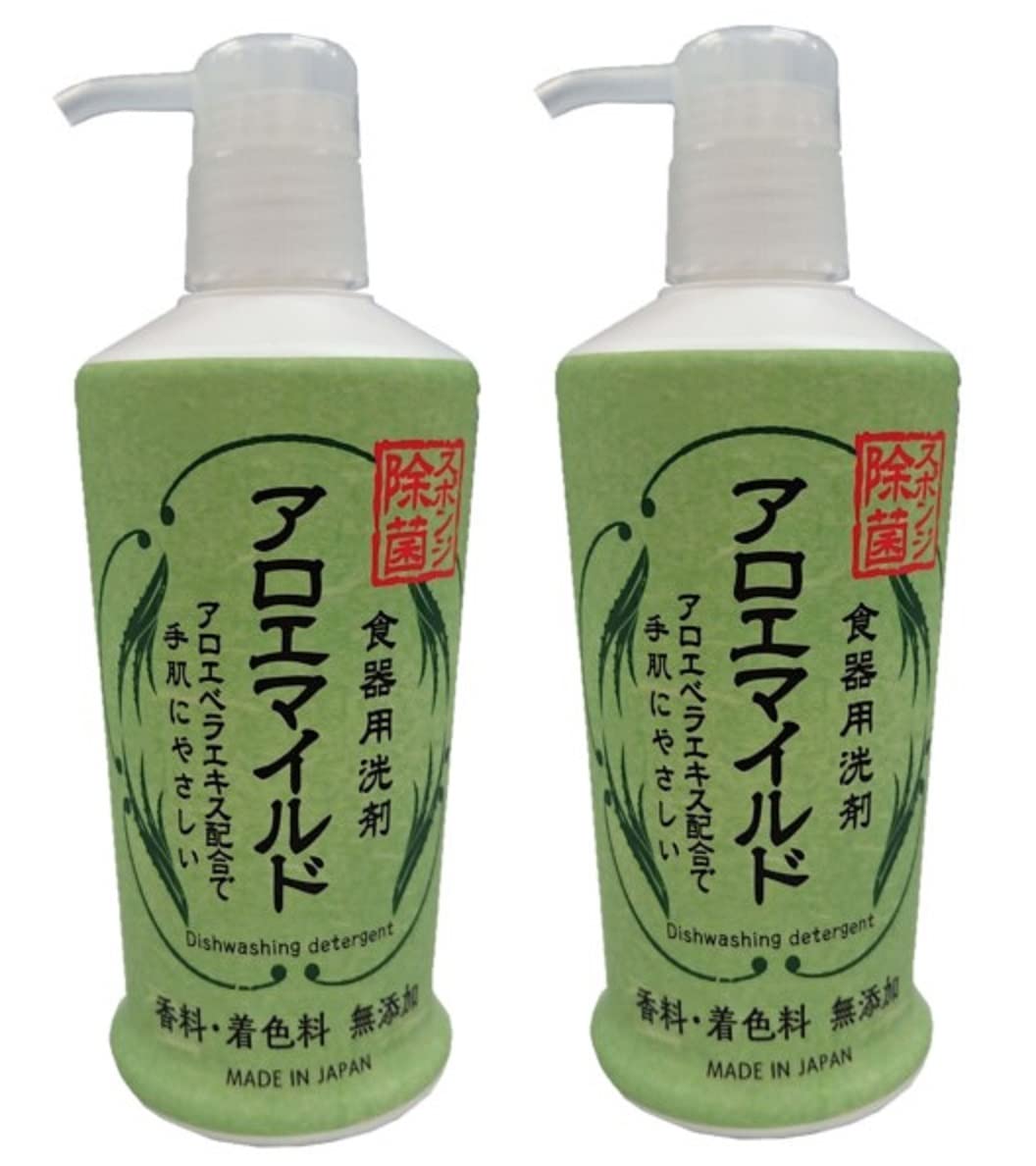 

that is gentle on your hands and Aloe Mild Dishwashing Detergent Contains Aloe Vera No Additives or 230ml of [Detergent skin] Extract, Colorants, [Set
