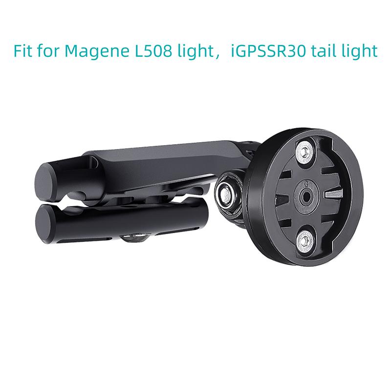 Fahrrad Schienen Rücklicht Halterung Sattelstützenmontage Code Tabelle Rahmen Lichthalter Stoßfestes Zubehör für Radar Sportkamera