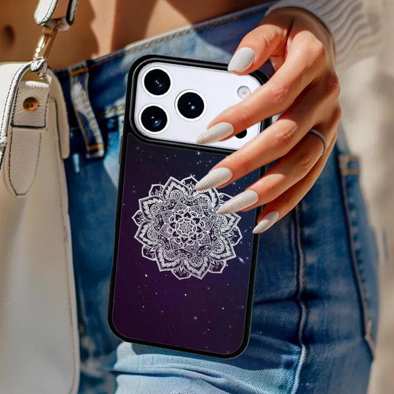 Beautiful painting mandala flower Phone Case For iPhone 17 Air 14 15 13 12 Max Cover For Apple 16 16e 11 Pro Max Plus