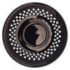 BLACK CERAMIC CUP 260ml WITH OPENWORK SAUCER FOR COFFEE AND TEA
