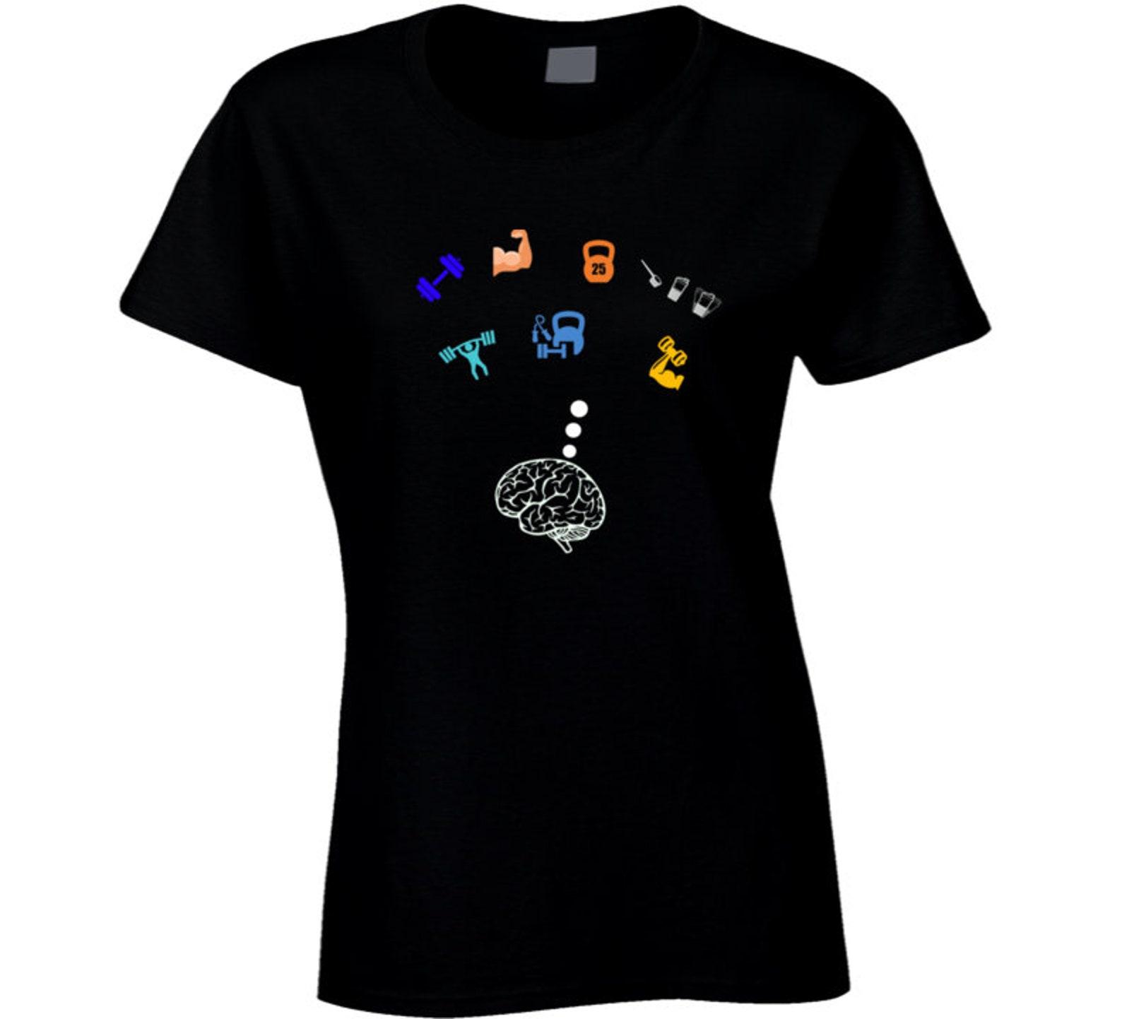 Heavy Thoughts Black Ladies T Shirt 2XL