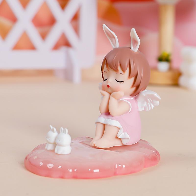 A Cute Girl-themed Smartphone Stand for The Desktop, An Innovative Tablet Support Stand for Lazy People, A Stress-relieving Decorative Item. Annie Bao розовый