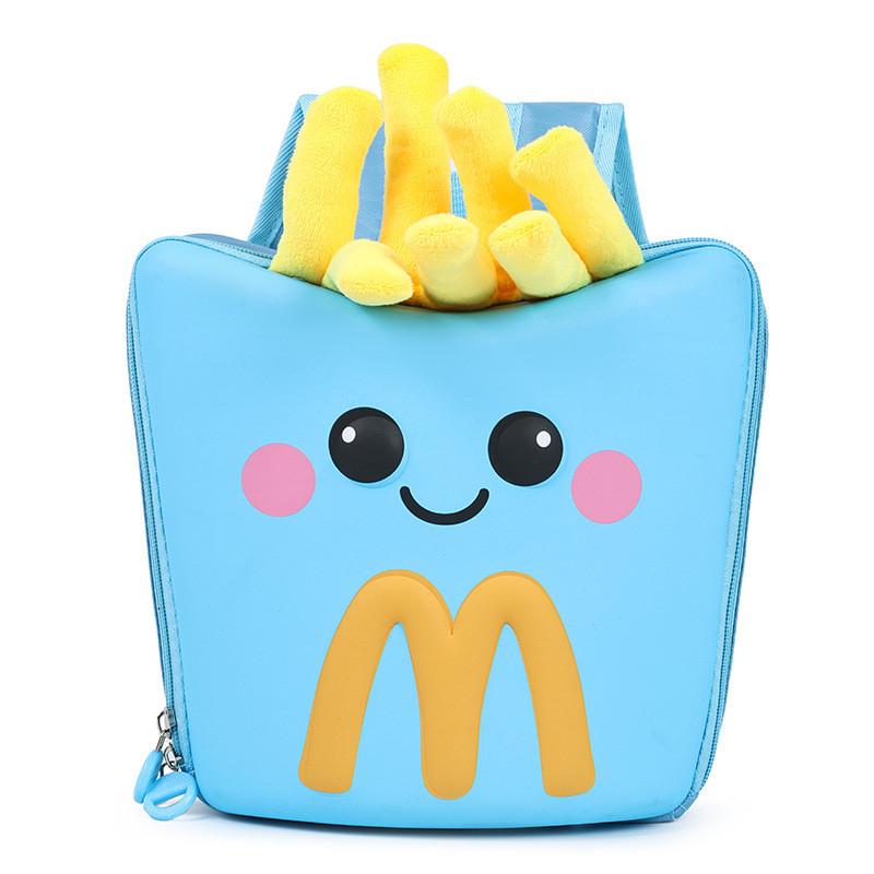 

Kids School Lightweight Bag With Cartoon French Fry Design For Early Education
