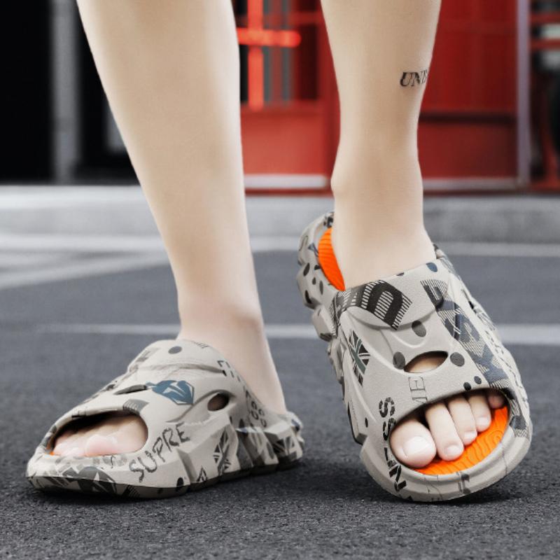 Módní pánské pantofle pro volný čas plážové boty protiskluzové sandály s měkkou podrážkou