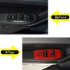ABS Red Window Lift Switch Button Panel Trim For Ford Ranger Everest 15-22