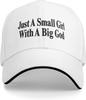 Just A Small Girl With A Big God Baseball Cap Polyester Adjustable Sports Hat for Adult Unisex
