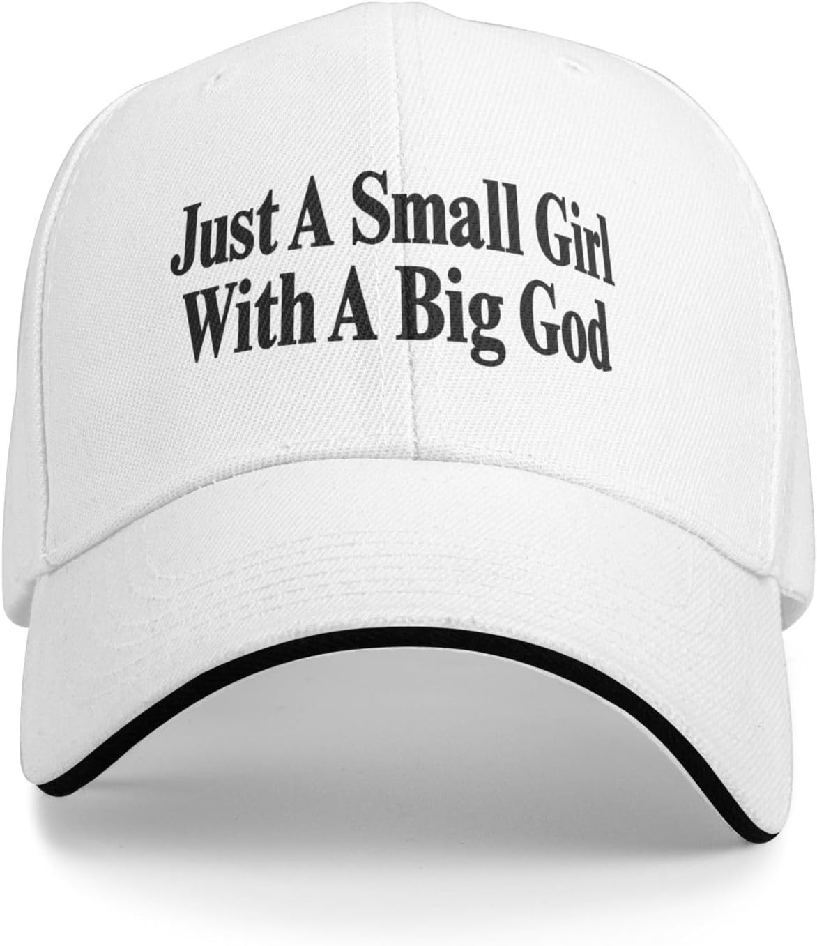 

Just A Small Girl With A Big God Baseball Cap Polyester Adjustable Sports Hat for Adult Unisex One Size