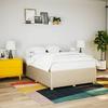 VidaXL Bed Frames Without Mattress Cream 140x200 Cm Fabric 3284947