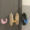 Slippers Storage Rack Wall Mount Suction Cup Drying Rack U Shape Slipper Holder for Bathroom Kitchen